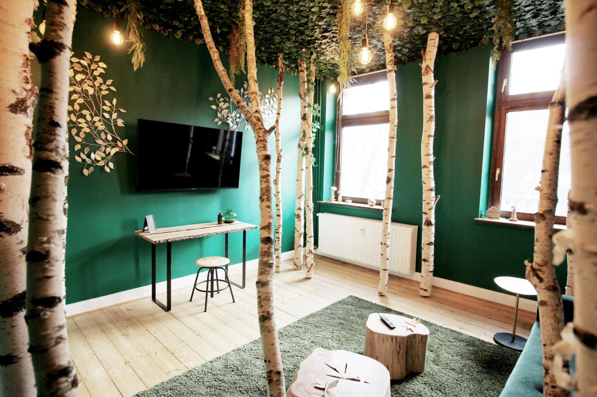 Secret Hideaways Wood Lodge Mit Kinderzimmer Messe L City L Flughafen L Hbf Duisburg Bagian luar foto